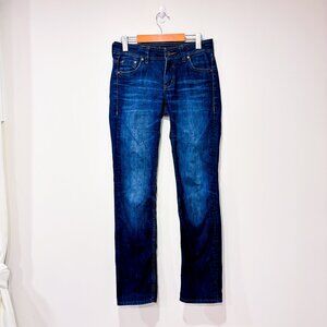 DISH JEANS Trixie Dark Wash Low Rise Slim Straight Jeans | Size‎ 27x32 *